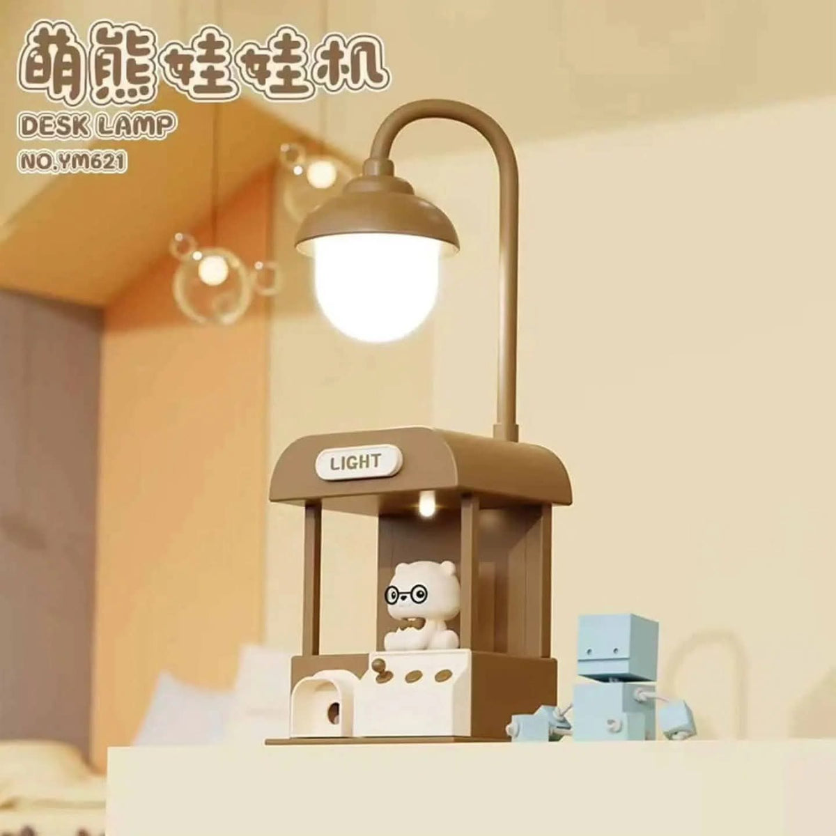 lampe de bureau LED en forme de mini-machine