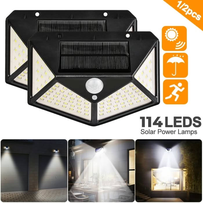 Lampe solaire 114 Led